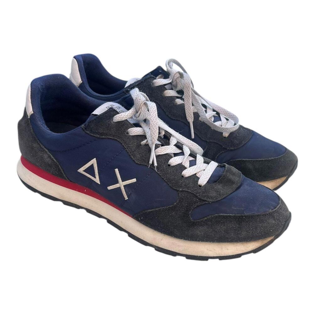 Sun 68 P25us low sneakers men Z35101 07 TOM SOLID Size 12.5 Navy Blue White Red